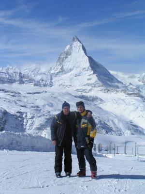 Matterhorn, pred njim pa oči in jaz