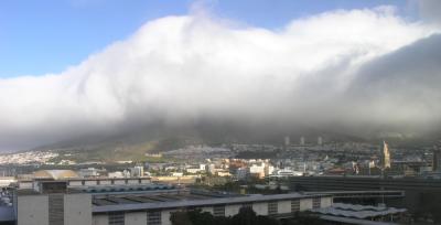 Table Mountain v oblakih