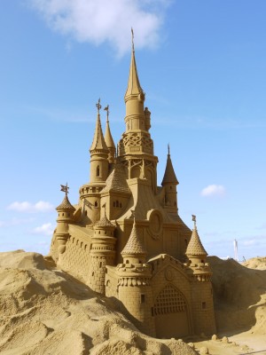 Peščeni grad v Disneyevem duhu